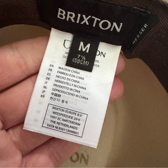 Brixton Messer Hat in Sand Medium - Picture 7 of 9